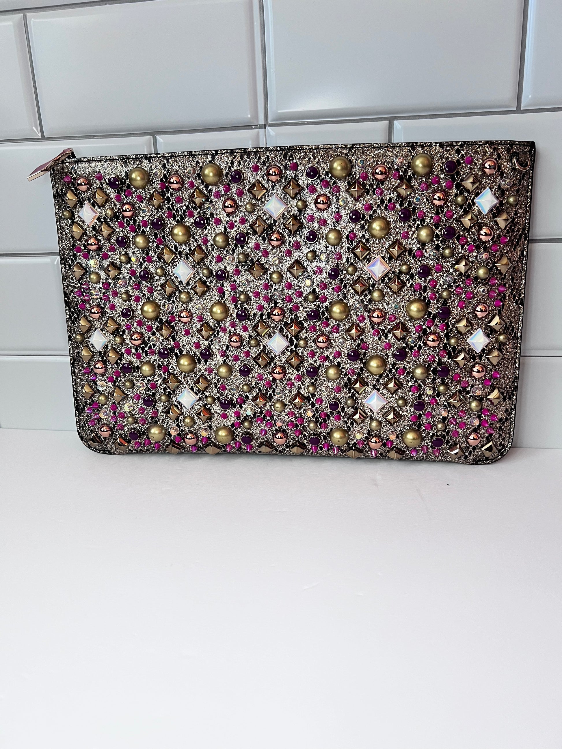 Christian Louboutin Multicolored Jeweled Crossbody – The Boujee Christian Louboutin Multicolored Jeweled Crossbody – The Boujee